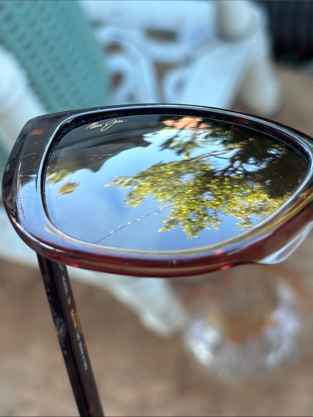 Maui Jim Tortoise Shell Cat-Eye Sunglasses with Dark Lenses - Picture 6 of 6
